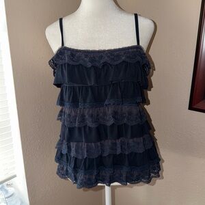 Vintage Y2K Hollister 2000s Ruffle Tank Top